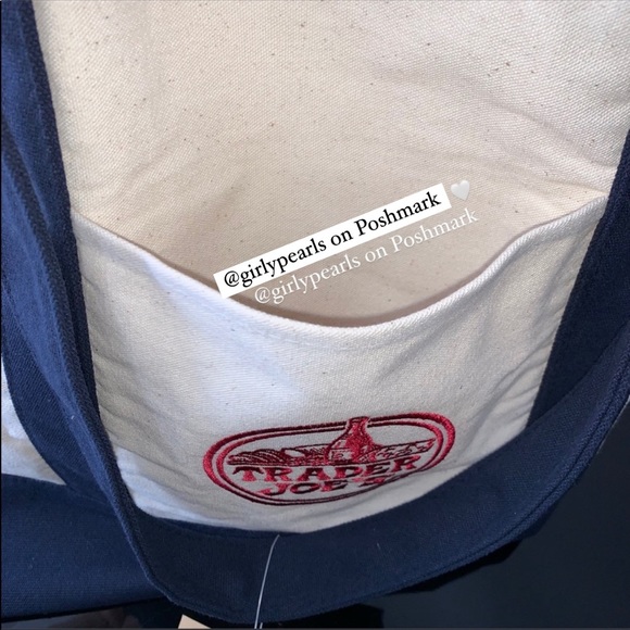 Trader Joe's Tote Bag Cotton Reusable Washable NEW - Picture 6 of 10